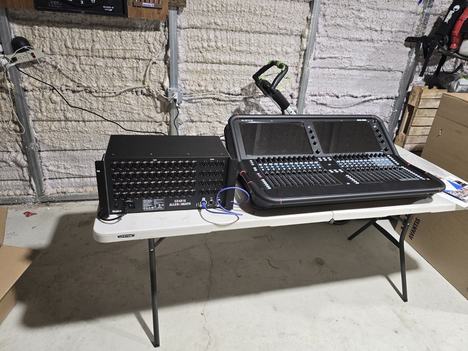 Allen and Heath Avantis Ultra with GX4816 digital stagebox