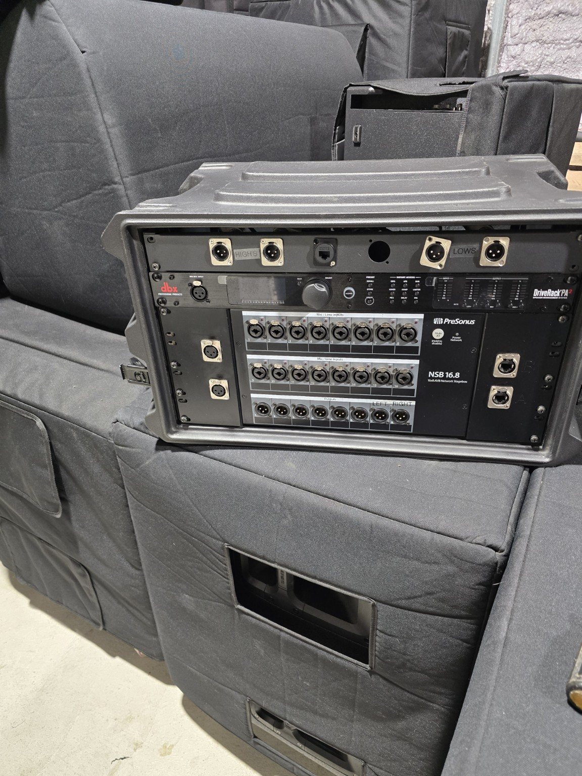 Professional processing and stage I/O rack